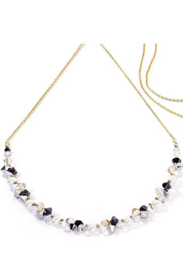 Фото Колье Dancing Crystals & Pearls Black-Crystal Coeur de Lion 1124/10-1318