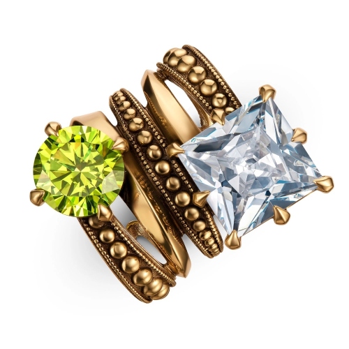 Фото Кольцо SFARFALLIO Fiore di Firenze AN0433 VERDE