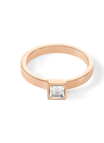 Фото Кольцо Crystal-Rose gold Coeur de Lion 0501/40-1822 52