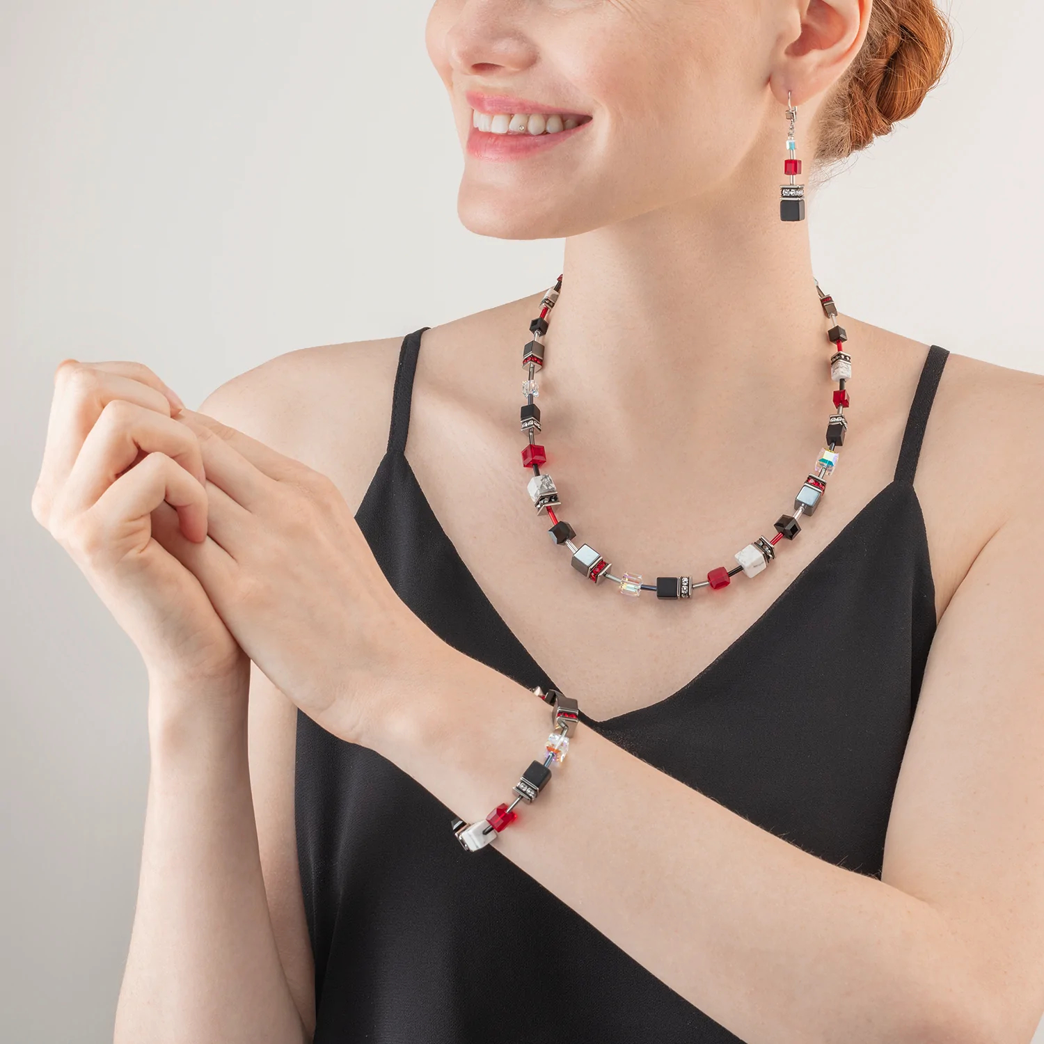 Фото Колье Black-Red Coeur de Lion 4530/10-1303