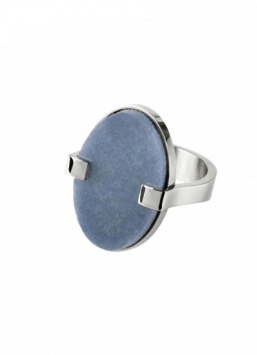 MAROCK кольцо MALAI I SS BLUE AGATE 351094