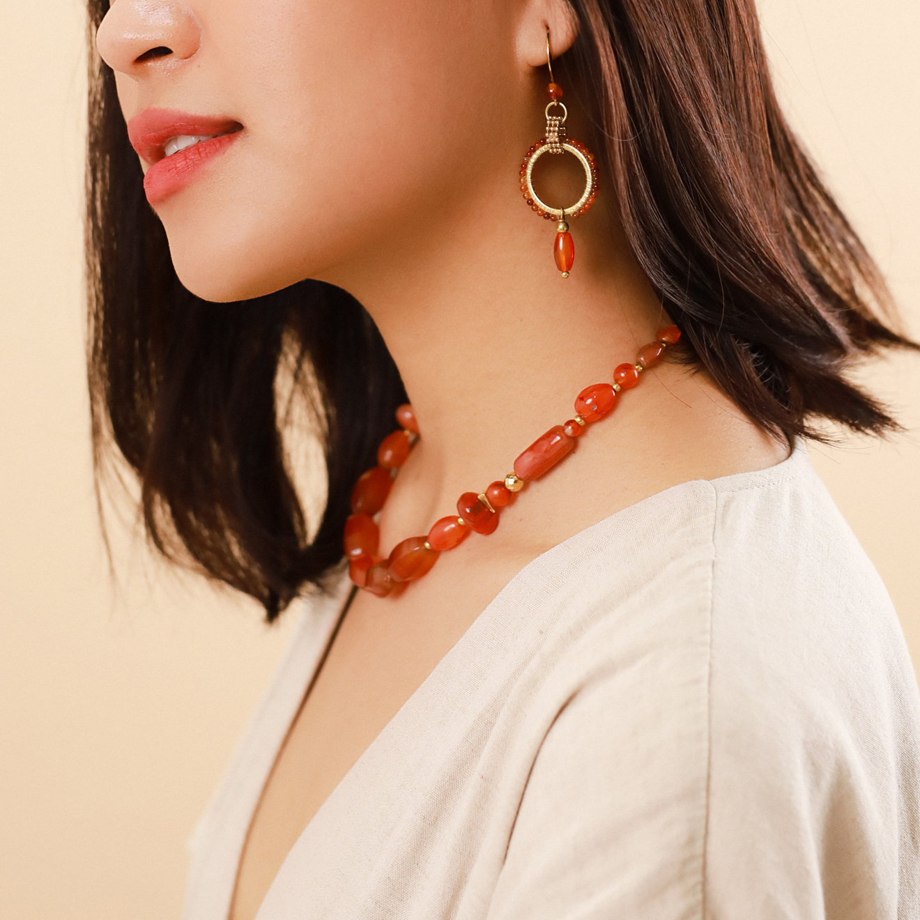 Фото Серьги Agate Nature Bijoux 12-78367
