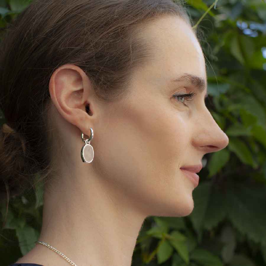Фото Серьги ROSE QUARTZ Elegia Fiore Luna LE1202 R/S