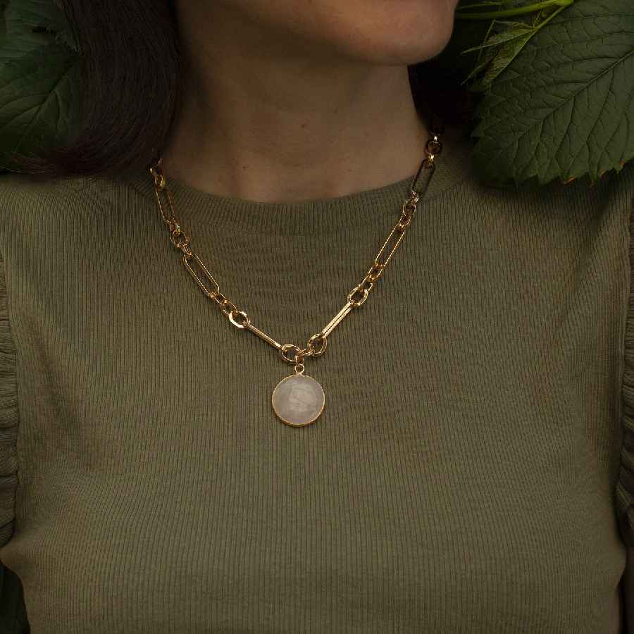 Фото Колье ROSE QUARTZ Elegia Fiore Luna LN5149 R/G