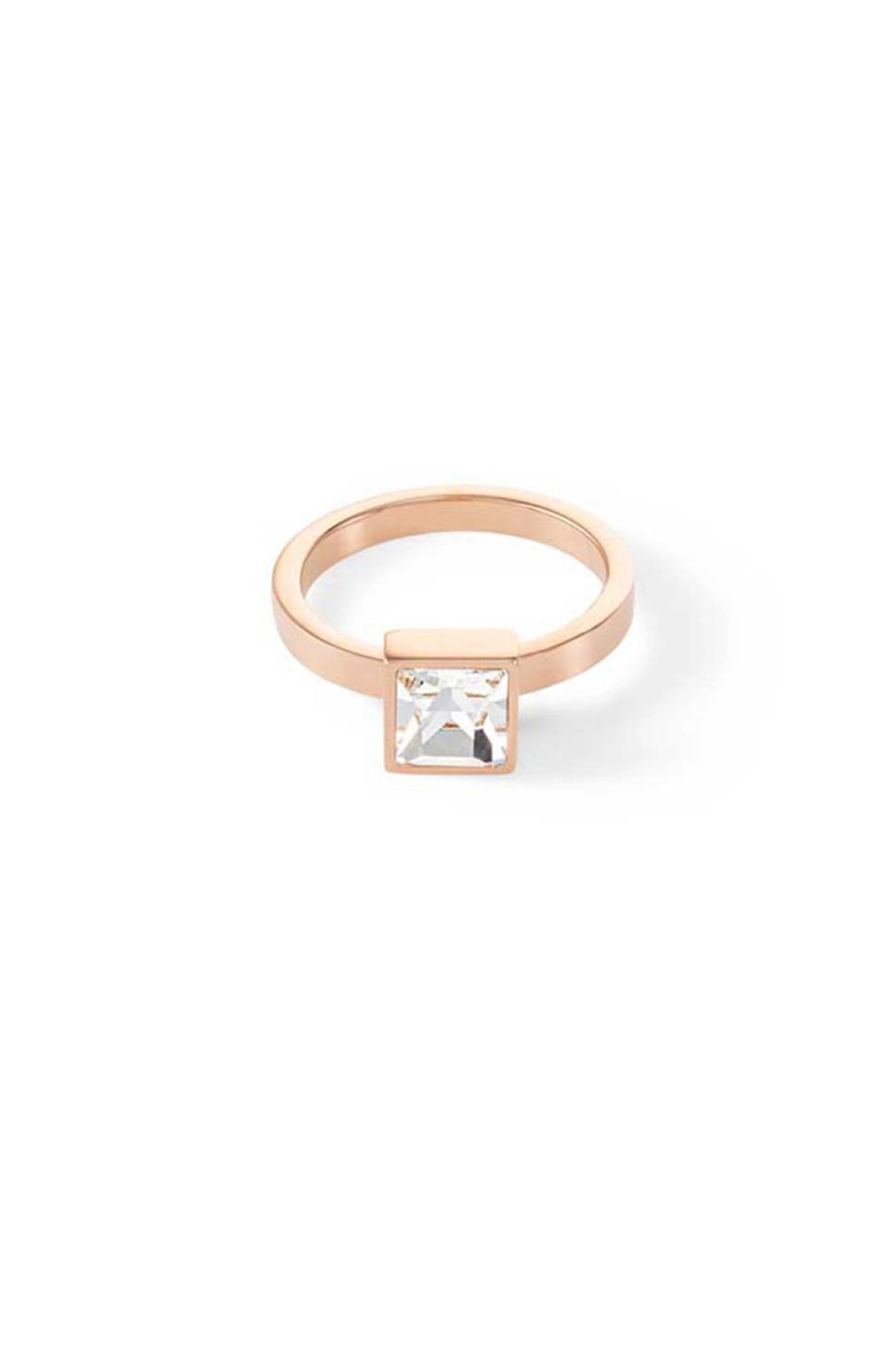 Фото Кольцо Brilliant Square Rose Gold Coeur de Lion 0500/40-1822 54
