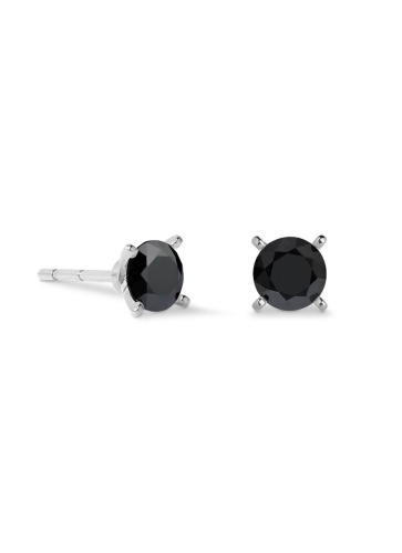 Фото Серьги Glam Dot 5 mm silver-black Coeur de Lion 0207/21-1317