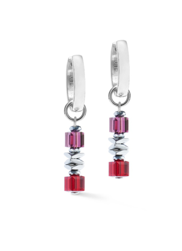 Фото Серьги Red-Silver Coeur de Lion 3044/21-0317