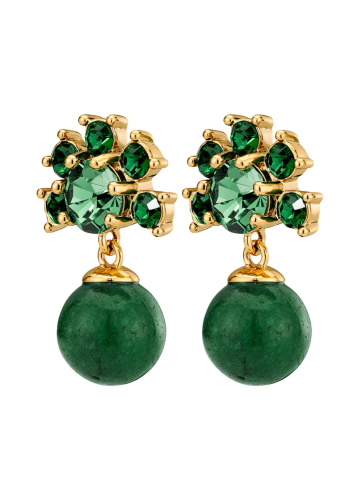 Фото Серьги VERONICA SG EMERALD GREEN Dyrberg Kern 450110