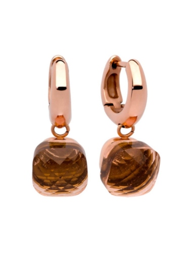 Фото Серьги Firenze smoked topaz Qudo 300146 BR/RG