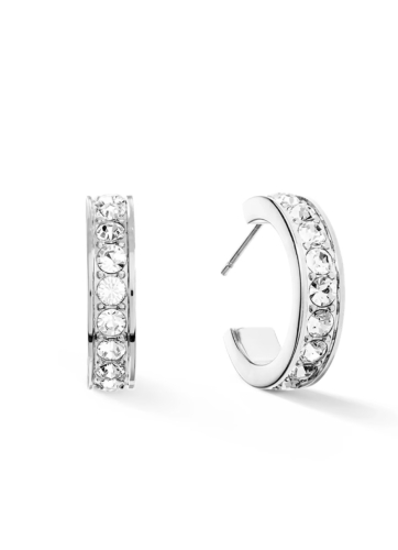 Фото Серьги Crystal-Silver Coeur de Lion 0131/21-1817