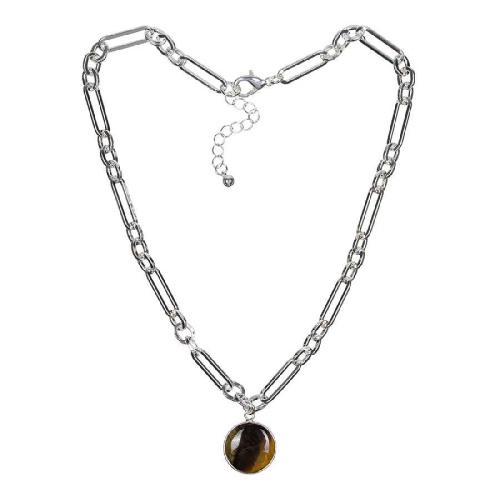 Колье TIGER EYE Fiore Luna *LN5147 BR/S