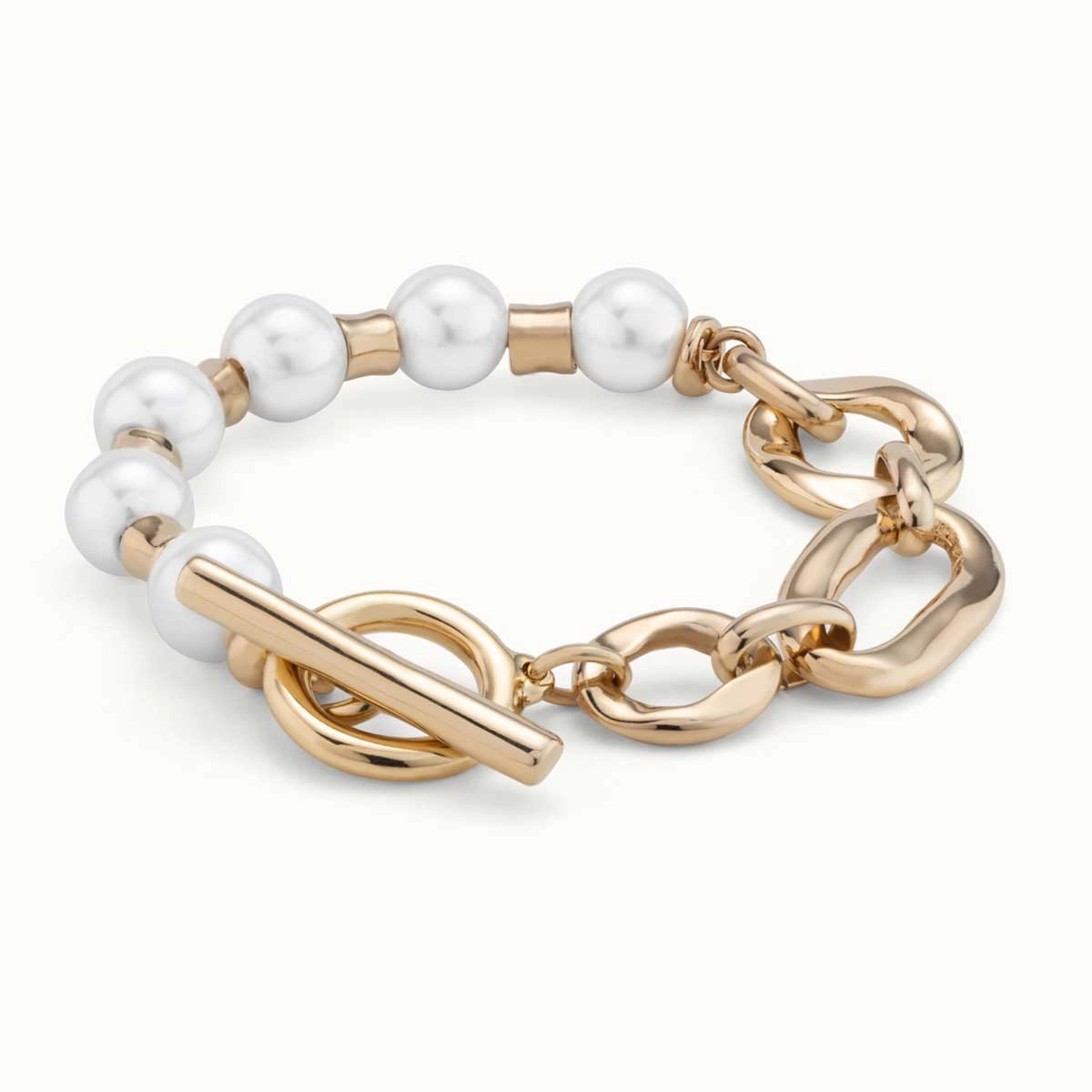 Фото Браслет Pearl & Match с золотом UNOde50 PUL2364BPLORO0M