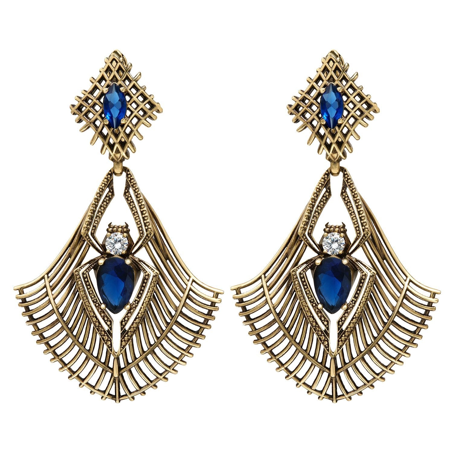 Фото Серьги RAGNO ART DECO Fiore di Firenze OR310721 TANZANITE