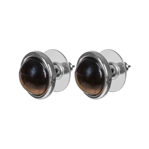Пусеты TIGER EYE Fiore Luna *LE1110 BR/S
