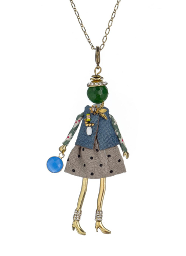 Фото Подвеска Miamelie кукла Владлена в юбке в горошек