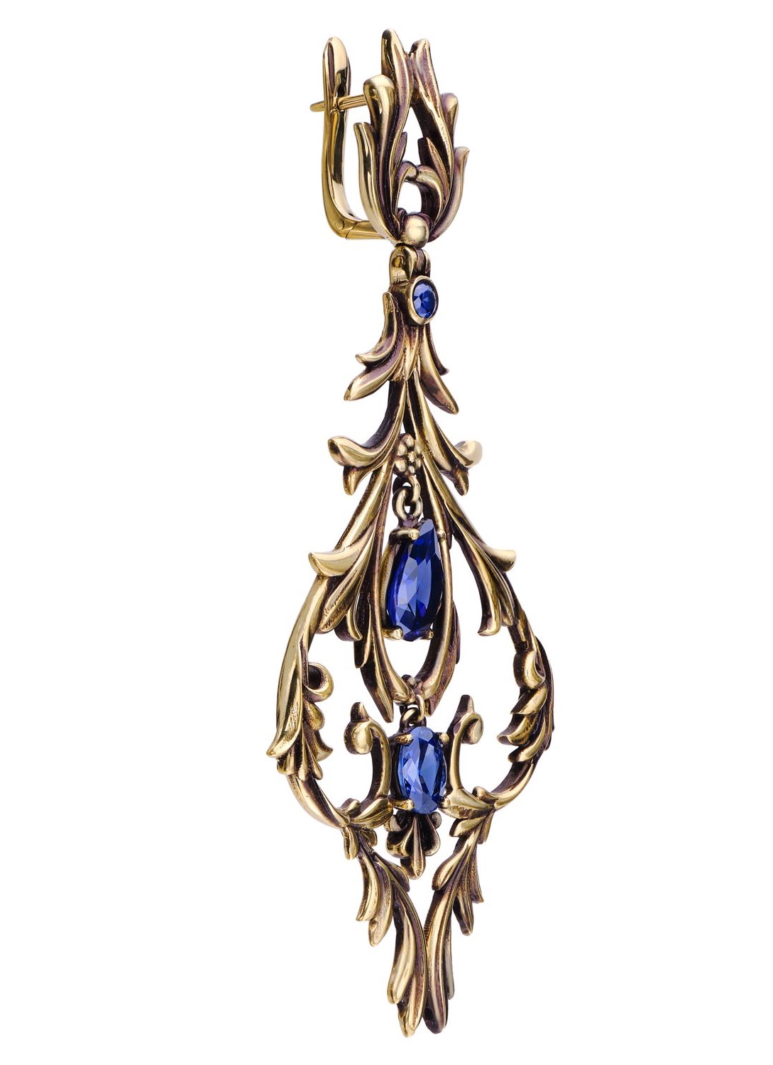 Фото Серьги LAMPADARI Fiore di Firenze OR1540 TANZANITE