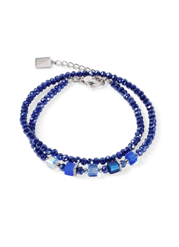 Фото Браслет 2в1 Joyful Colours Update Bracelet silver-blue Coeur de Lion 4464/30-0700
