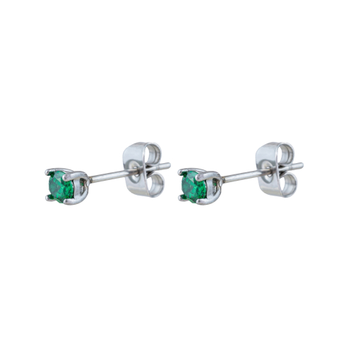 Пусеты GREEN Fiore Luna AE03187-8A G/S