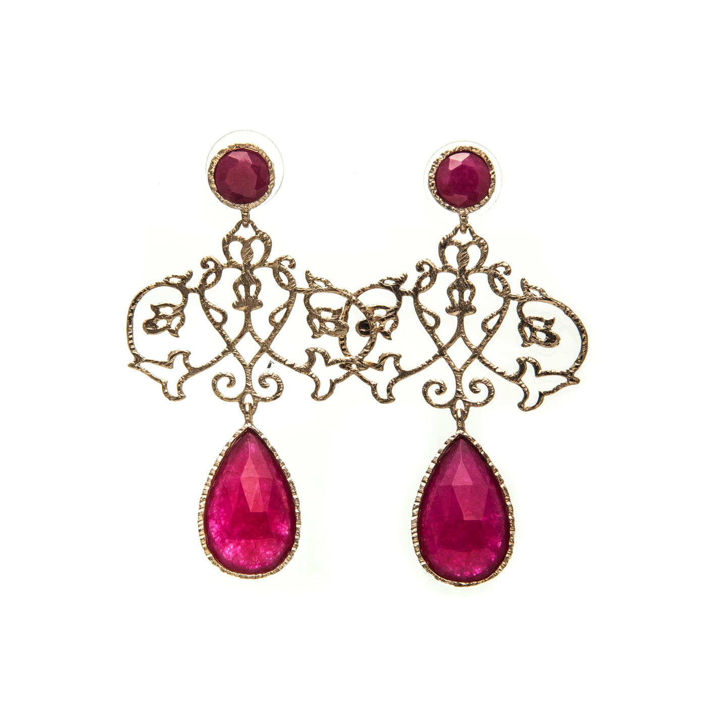 Фото Серьги Estrosia подвески фуксия  ES-ORD29-2