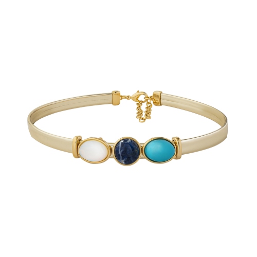 *Чокер madre azul/pearl sodalite/opaline