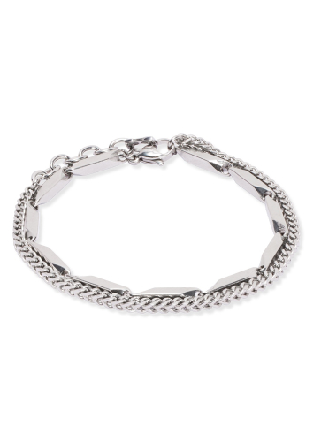 Фото Браслет Twisted Layers Silver Coeur de Lion 0801/30-1700