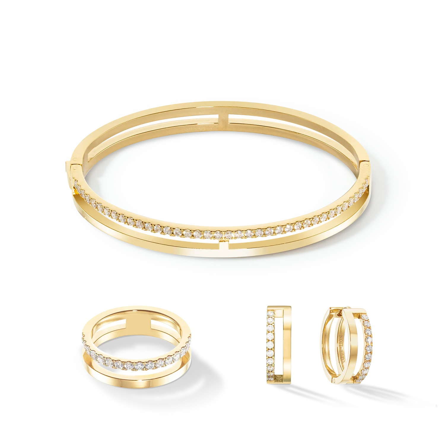 Фото Кольцо Eternal Unity gold-crystal Coeur de Lion 0136/40-1816 60