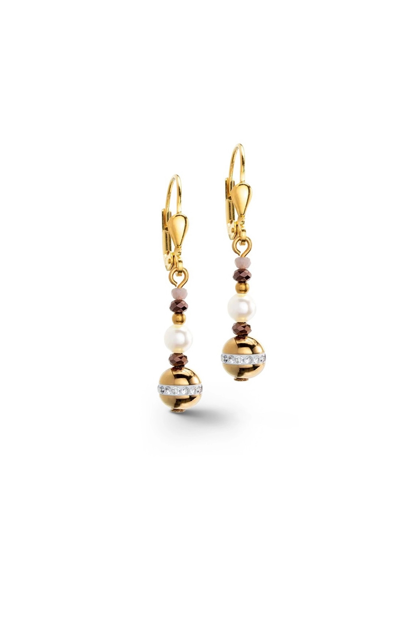 Фото Серьги Brown-Gold Coeur de Lion 4349/20-1116