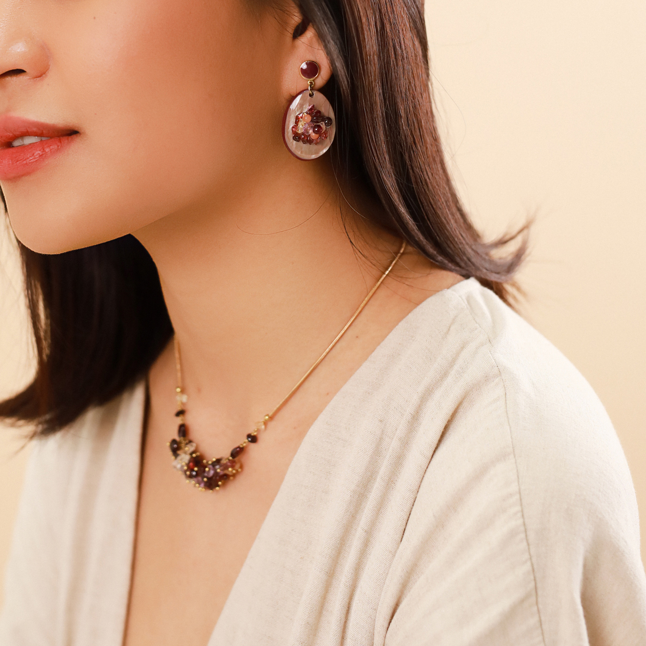 Фото Серьги Grenadine Nature Bijoux 12-78292
