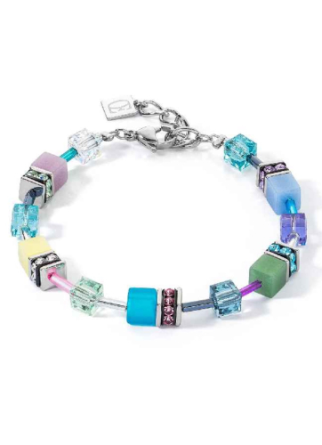 Браслет Multicolour Pastel Silver Coeur de Lion 2838/30-1580