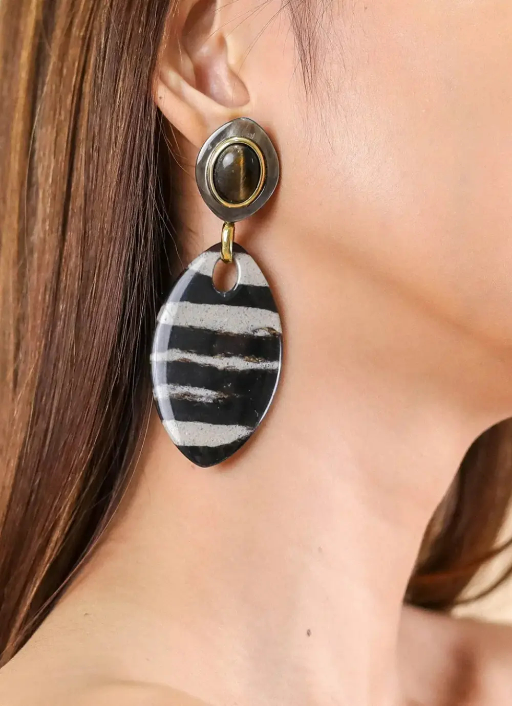 Фото Серьги Zebra Nature Bijoux NB24.2-12-79721