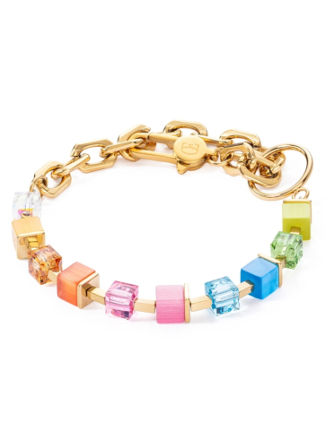 Фото Браслет Cube Fusion Charm gold-rainbow Coeur de Lion 4712/30-1500
