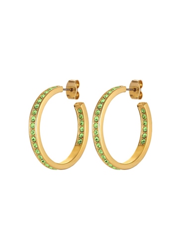 Серьги JUSTINA SG LIGHT GREEN