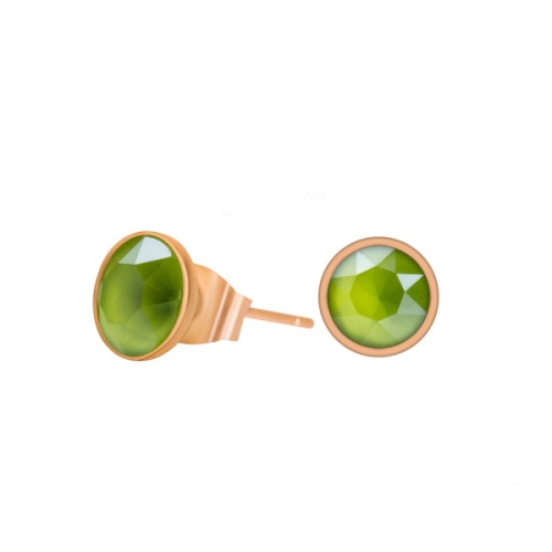 Пусеты Crystal Lime Fiore Luna SWE298 CLIM RG