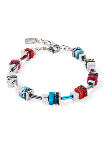 Фото Браслет Modern Future Cube blue-red Coeur de Lion 4413/30-0703