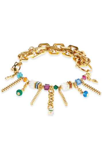 Фото Браслет Sunray Cube Couture gold multicolour Coeur de Lion 3020/30-1516