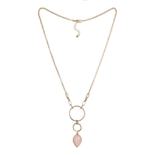 Колье ROSE QUARTZ Fiore Luna LN3171-4 R/G