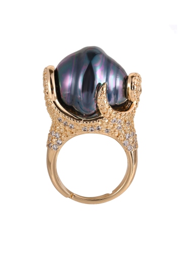 Кольцо Madreperla MP02001029 gold/blue