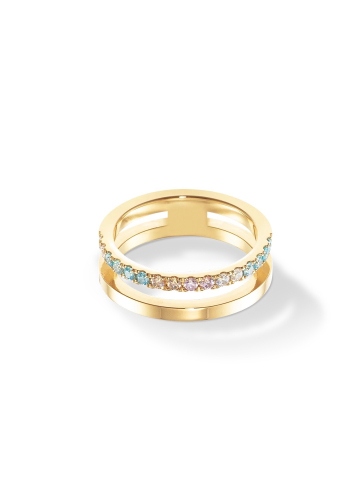 Фото Кольцо 18,4 Eternal Unity gold-multicolour pastel Coeur de Lion 0136/40-1590
