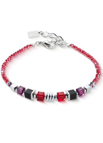 Фото Браслет Red-Silver Coeur de Lion 3044/30-0317