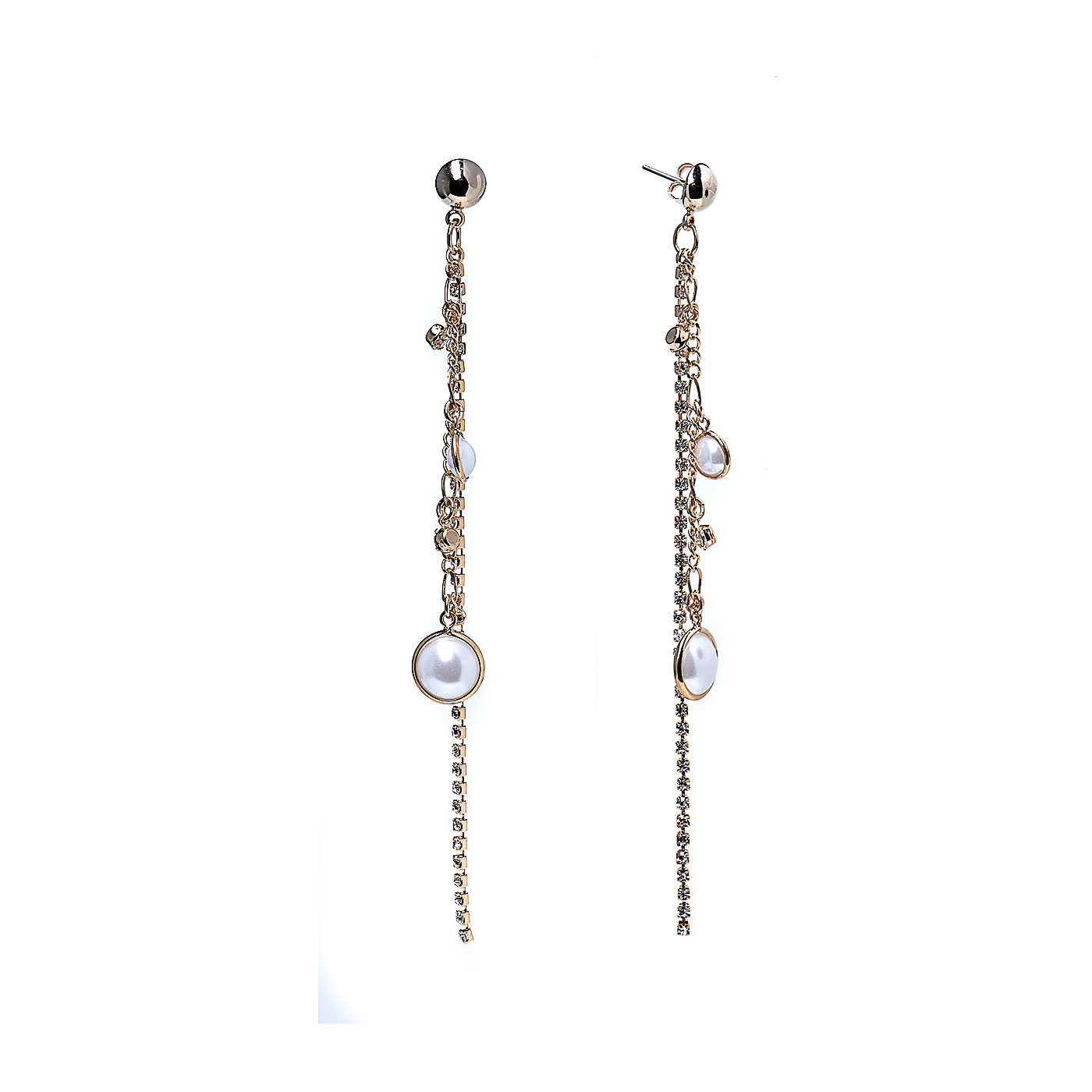 Фото Серьги Moon Paris Bohemia жемчуг,кристаллы MB-1911-007 золотистый