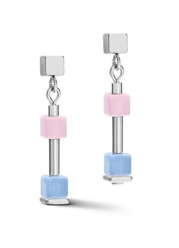 Фото Серьги Fine Pastel Blue-Rose Coeur de Lion 5028/21-0719