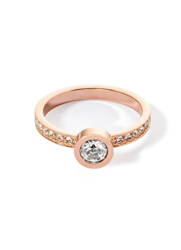 Фото Кольцо Crystal-Rose gold Coeur de Lion 0228/40-1822 52