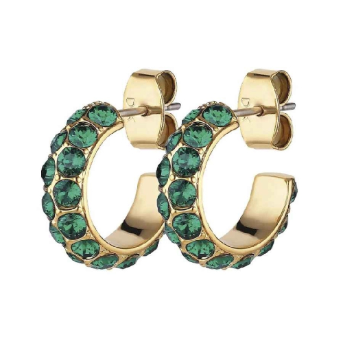 Серьги HEIDI SG EMERALD GREEN Dyrberg Kern 360023