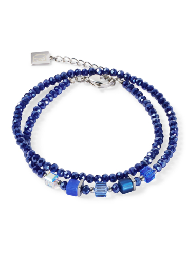 Фото Браслет 2в1 Joyful Colours Update Bracelet silver-blue Coeur de Lion 4464/30-0700