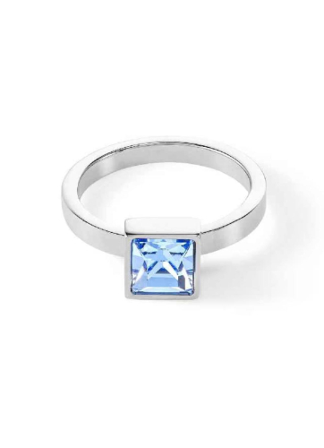 Фото Кольцо Light Blue-Silver Coeur de Lion 0500/40-0741 56