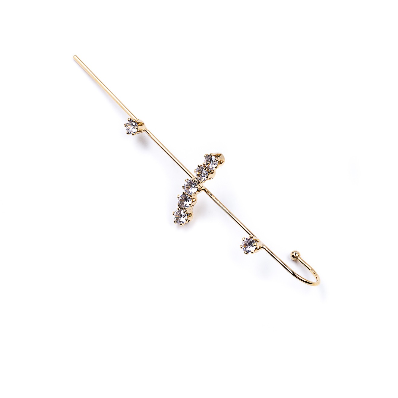 Фото Серьга Moon Paris Ringo кафф с кристаллами MR-22.04-180 золотистый