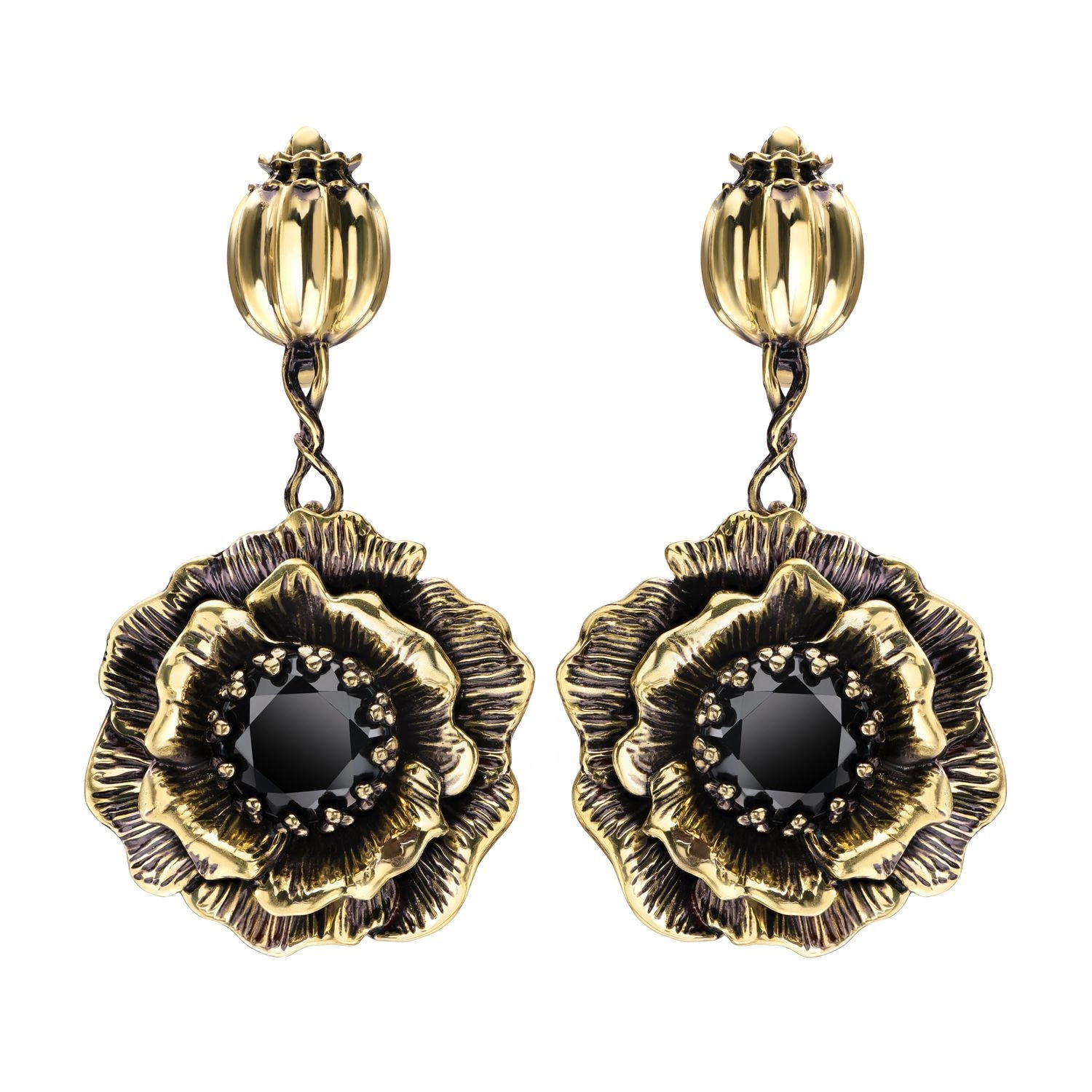 Фото Серьги PAPAVERO Fiore di Firenze OR171021 NERO