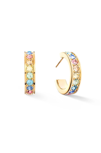 Фото Серьги Multicolor Pastel Gold Coeur de Lion 0131/21-1590