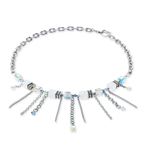 Фото Колье Sunray Cube Boheme silver white Coeur de Lion 3020/10-1817