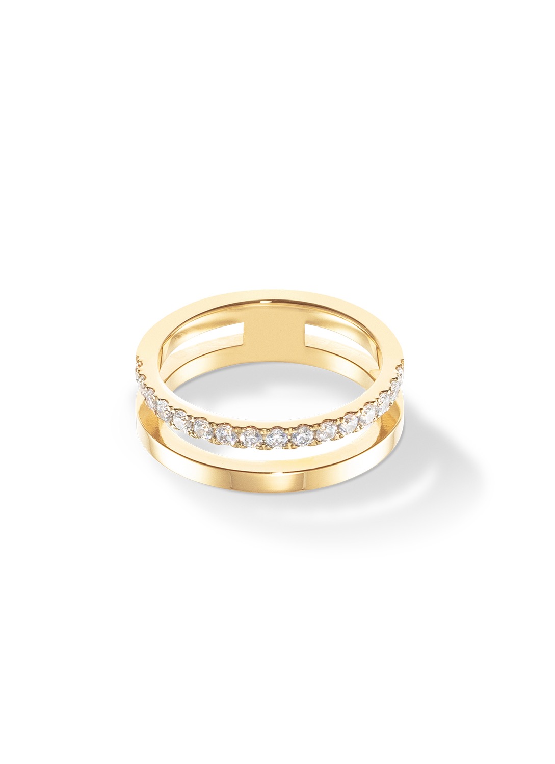 Фото Кольцо Eternal Unity gold-crystal Coeur de Lion 0136/40-1816 60
